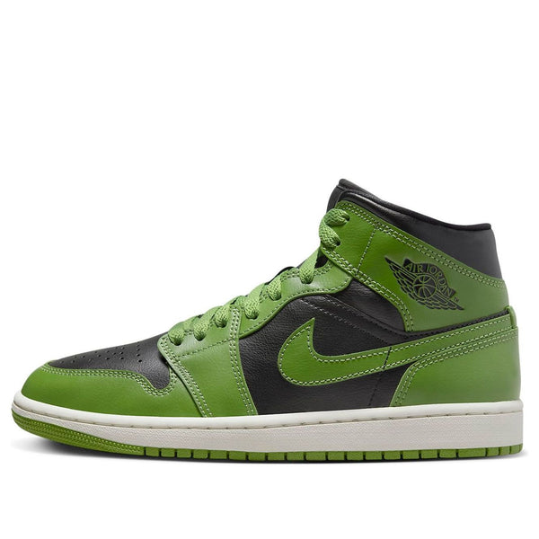 Jordan 1 Mid Black/Altitude Green (Women's) TX