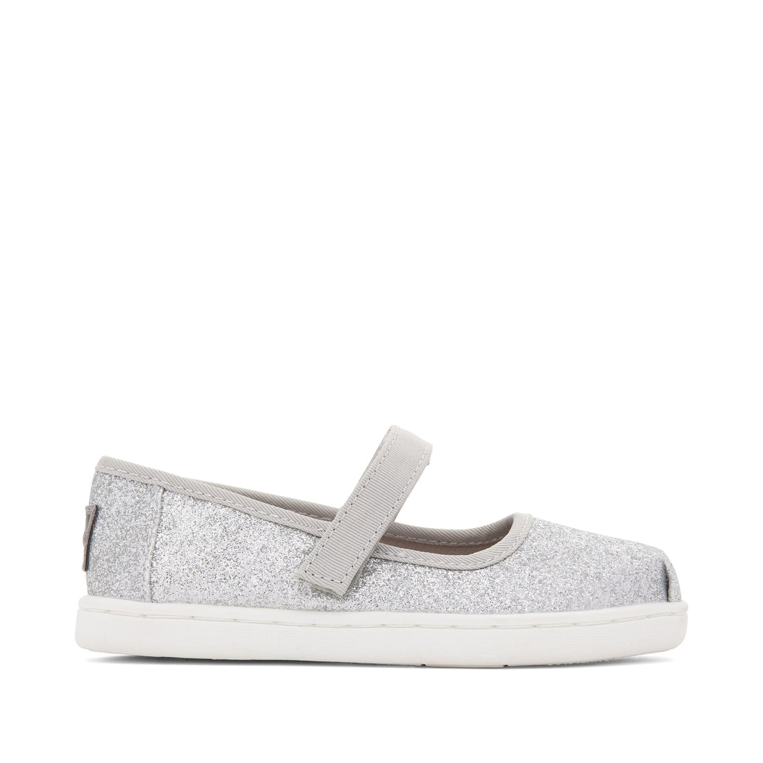 TOMS Tiny Mary Jane Glimmer Silver Irisdescent