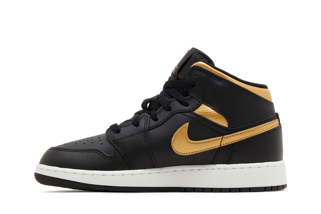 Jordan 1 Mid GS Black Metallic (GS)