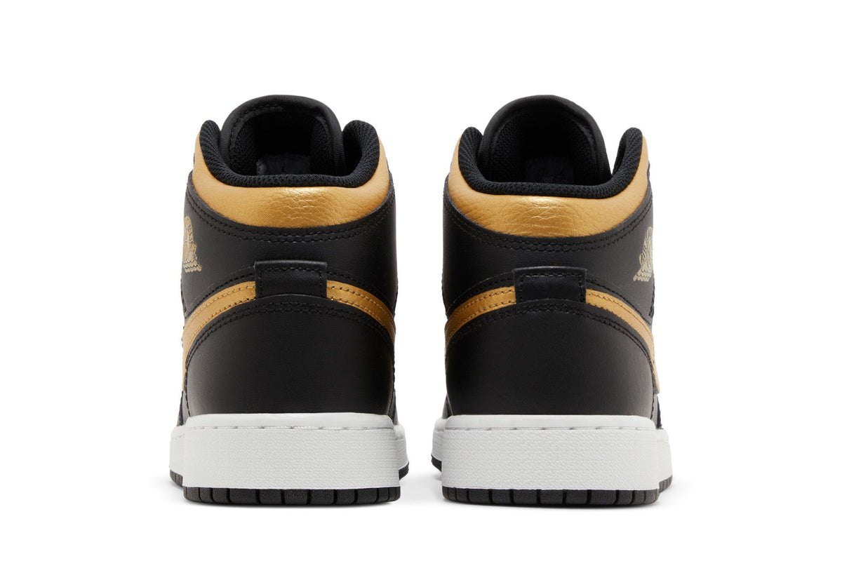 Jordan 1 Mid GS Black Metallic (GS)