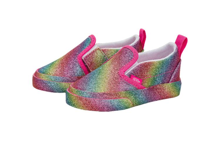 Vans Rainbow Glitter Slip On (TD)
