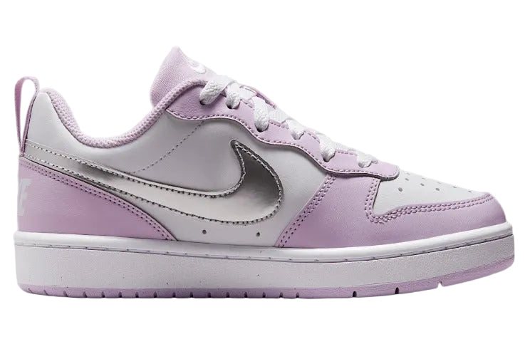 Nike Court Borough Low Recraft Doll/White/Metallic Silver (GS)