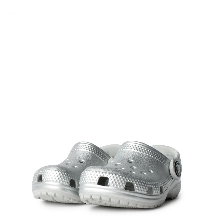 Crocs Toddler Classic Clog 'Silver Metallic' (TD)