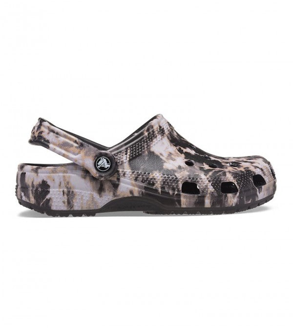Crocs-Classic Bleach Dye Clogs 'Black White' (Men's)
