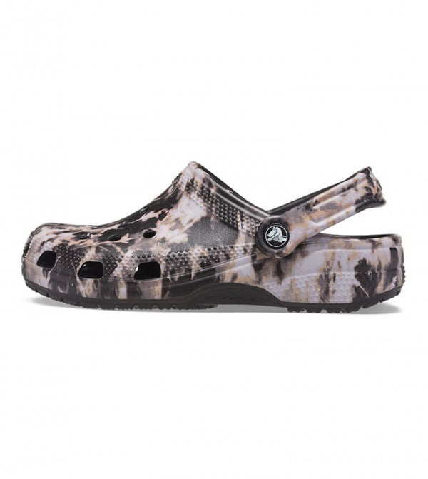 Crocs-Classic Bleach Dye Clogs 'Black White' (Men's)