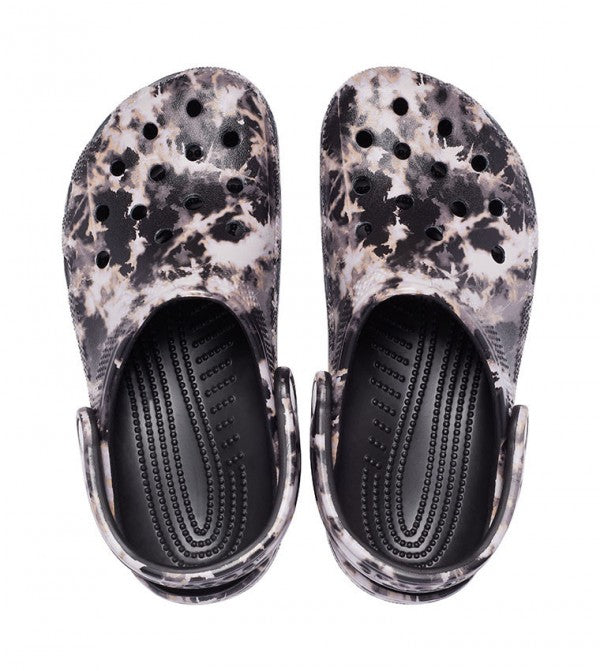 Crocs-Classic Bleach Dye Clogs 'Black White' (Men's)