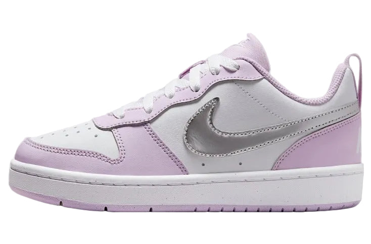 Nike Court Borough Low Recraft Doll/White/Metallic Silver (GS)