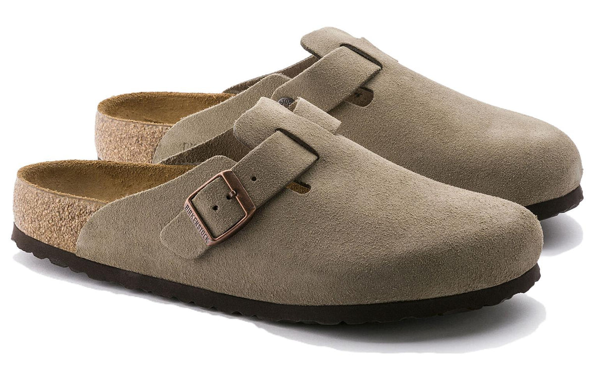 Birkenstock Boston Soft Footbed Suede Taupe (Men's)