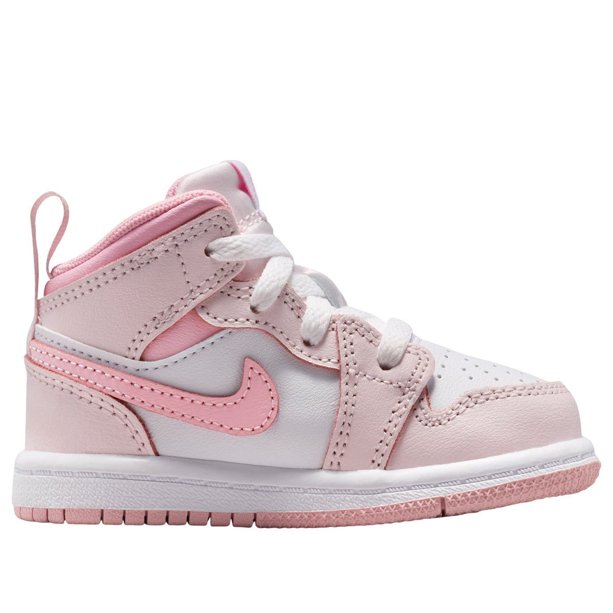 Jordan 1 Mid Pearl Pink/Med Soft Pink-White (TD)
