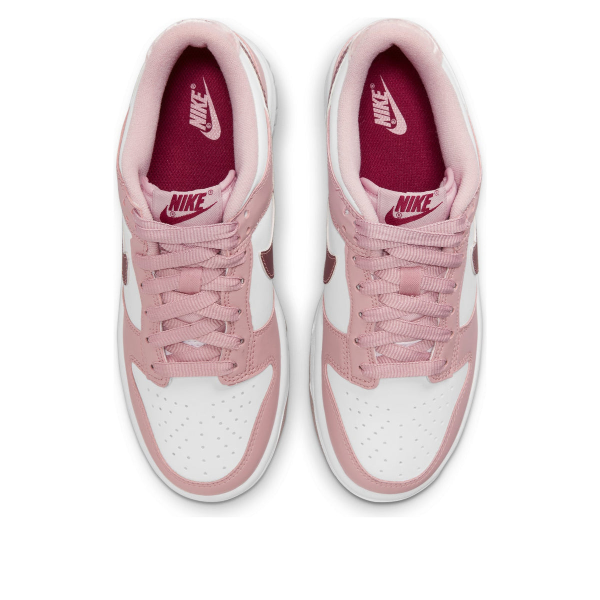 Nike Dunk Low Casual Shoes White/Pink Velvet (GS)