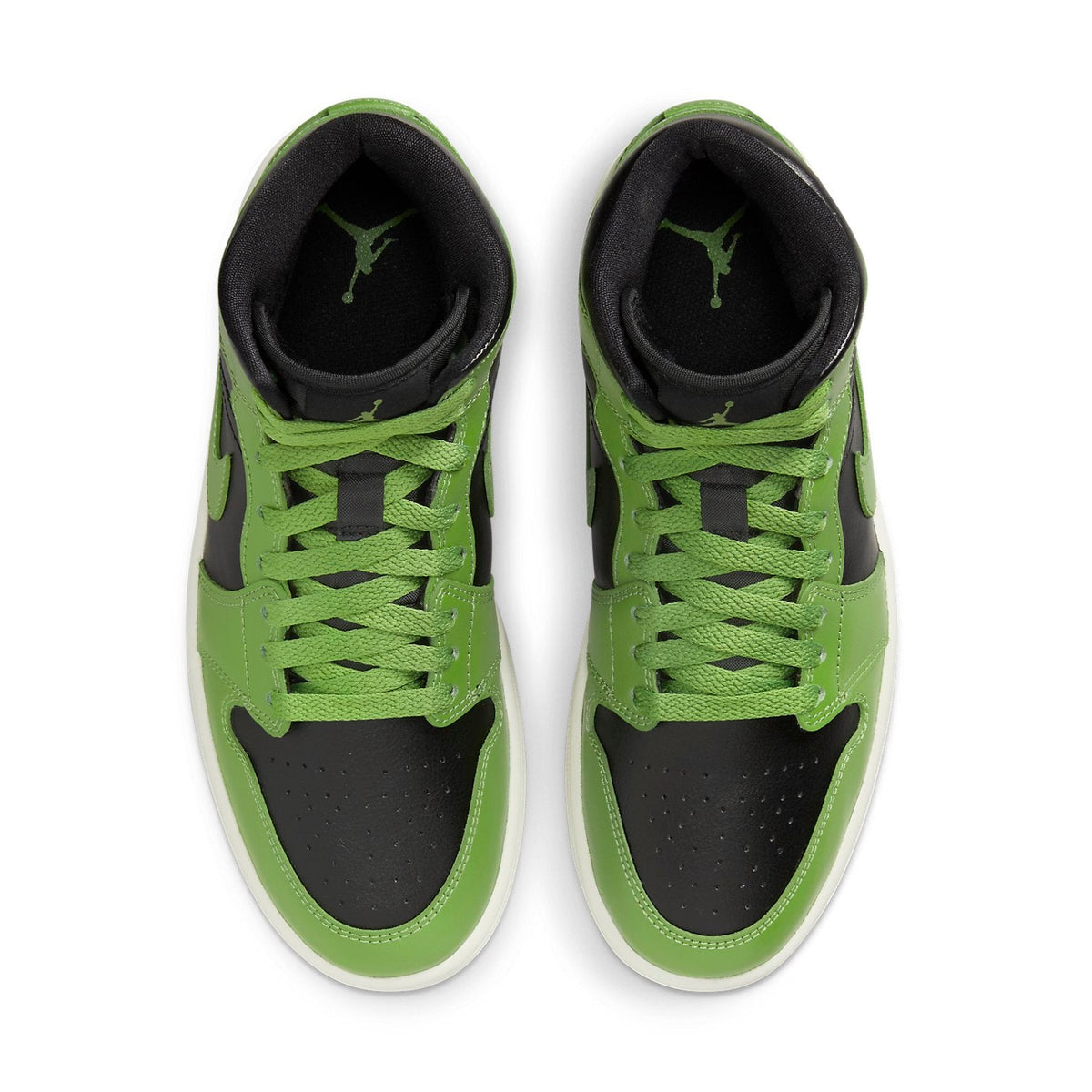 Jordan 1 Mid Black/Altitude Green (Women's)