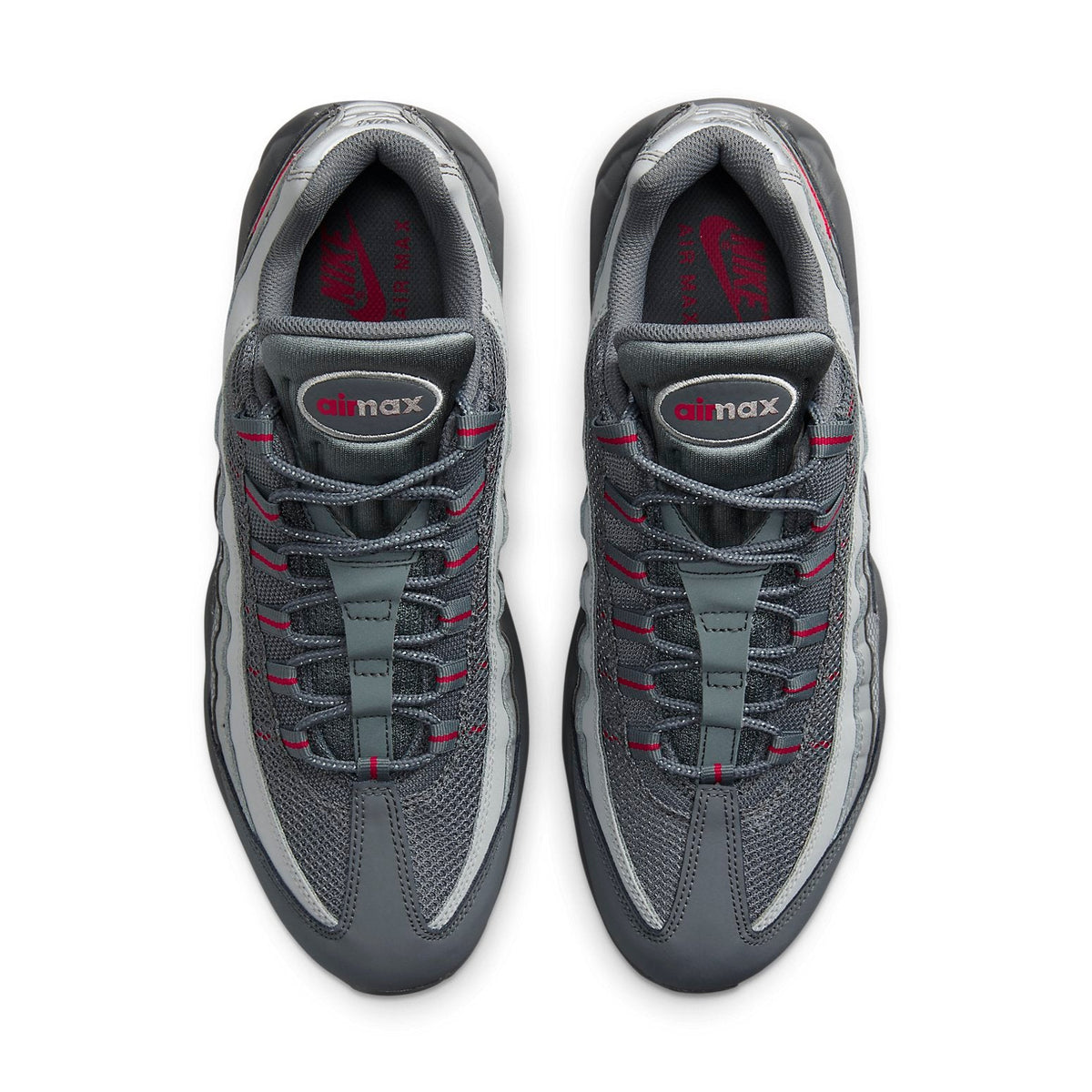 NO BOX Nike Air Max 95 Essential 'Smoke Grey University Red' (Men's)