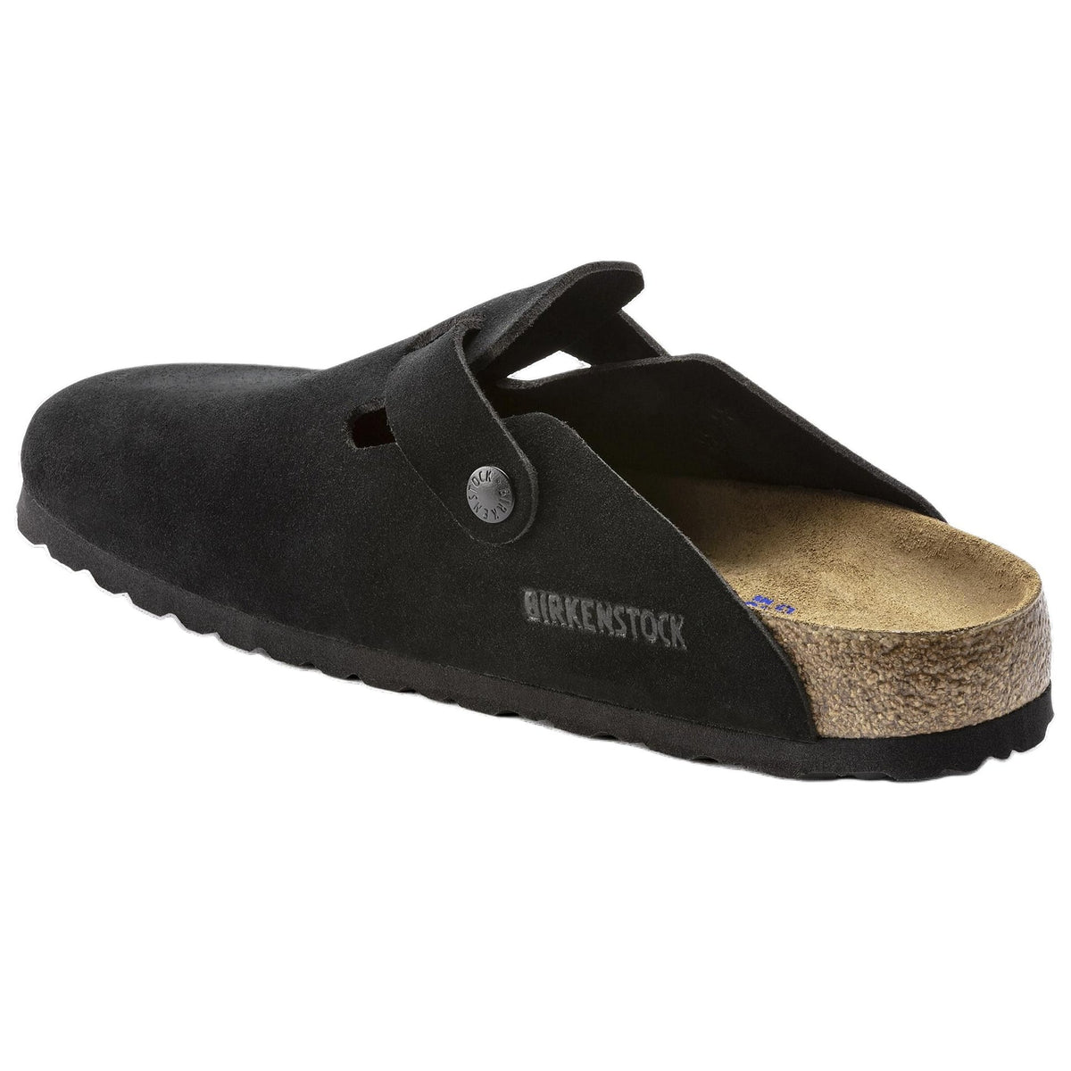 Birkenstock Boston Soft Footbed Suede Black (Men's)