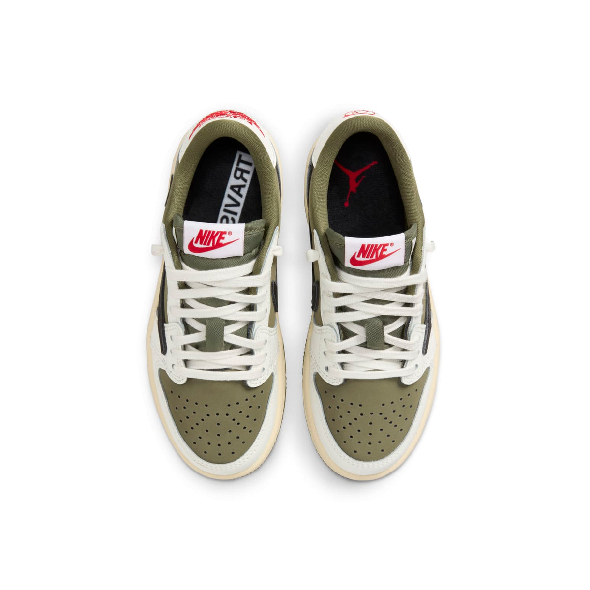 NO BOX Air Jordan 1 Retro Low OG SP x Travis Scott 'Medium Olive' (PS)