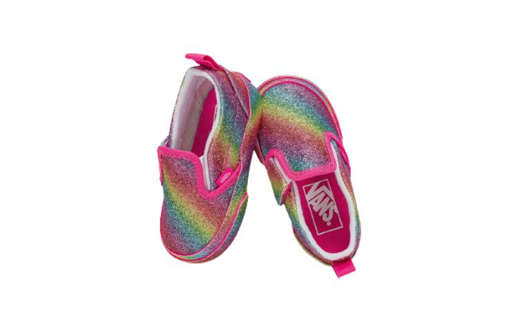 Vans Rainbow Glitter Slip On (TD)