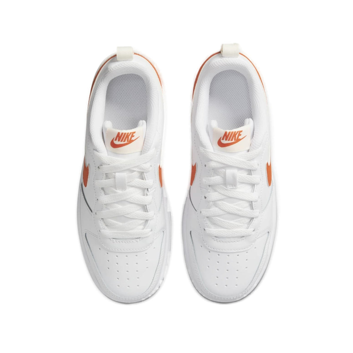 Nike Court Borough Low 2 'White Orange' (GS)