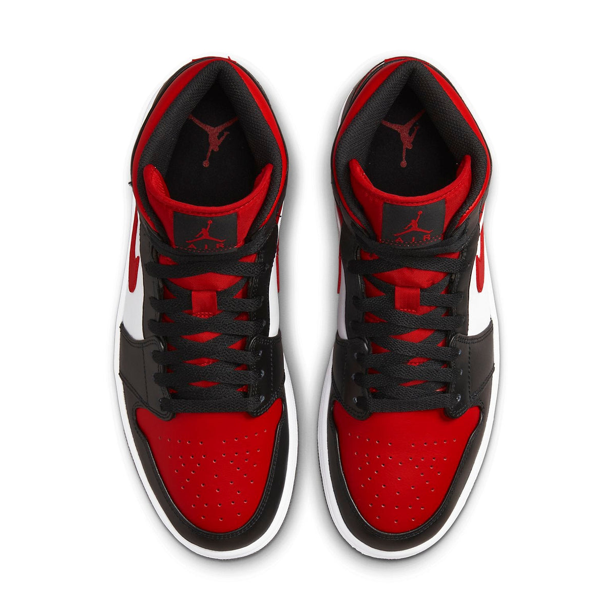Nike Air Jordan 1 Mid 'Bred Toe' (Men's)
