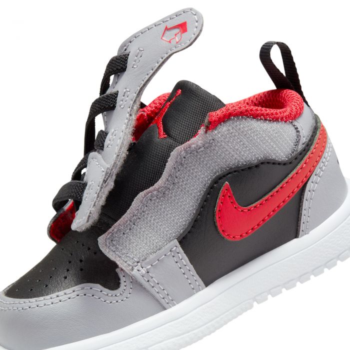 Jordan 1 Low Alt Black/Fire Red-Cement Grey (TD)