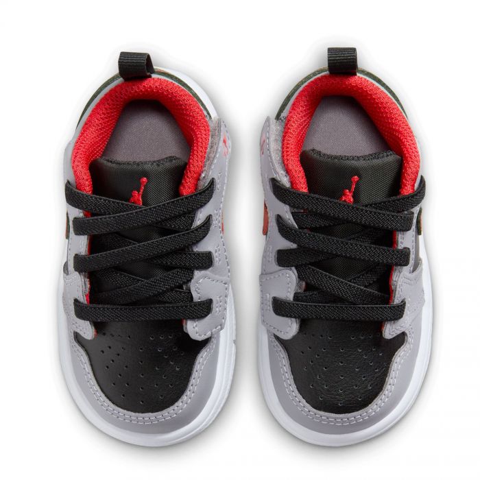 Jordan 1 Low Alt Black/Fire Red-Cement Grey (TD)