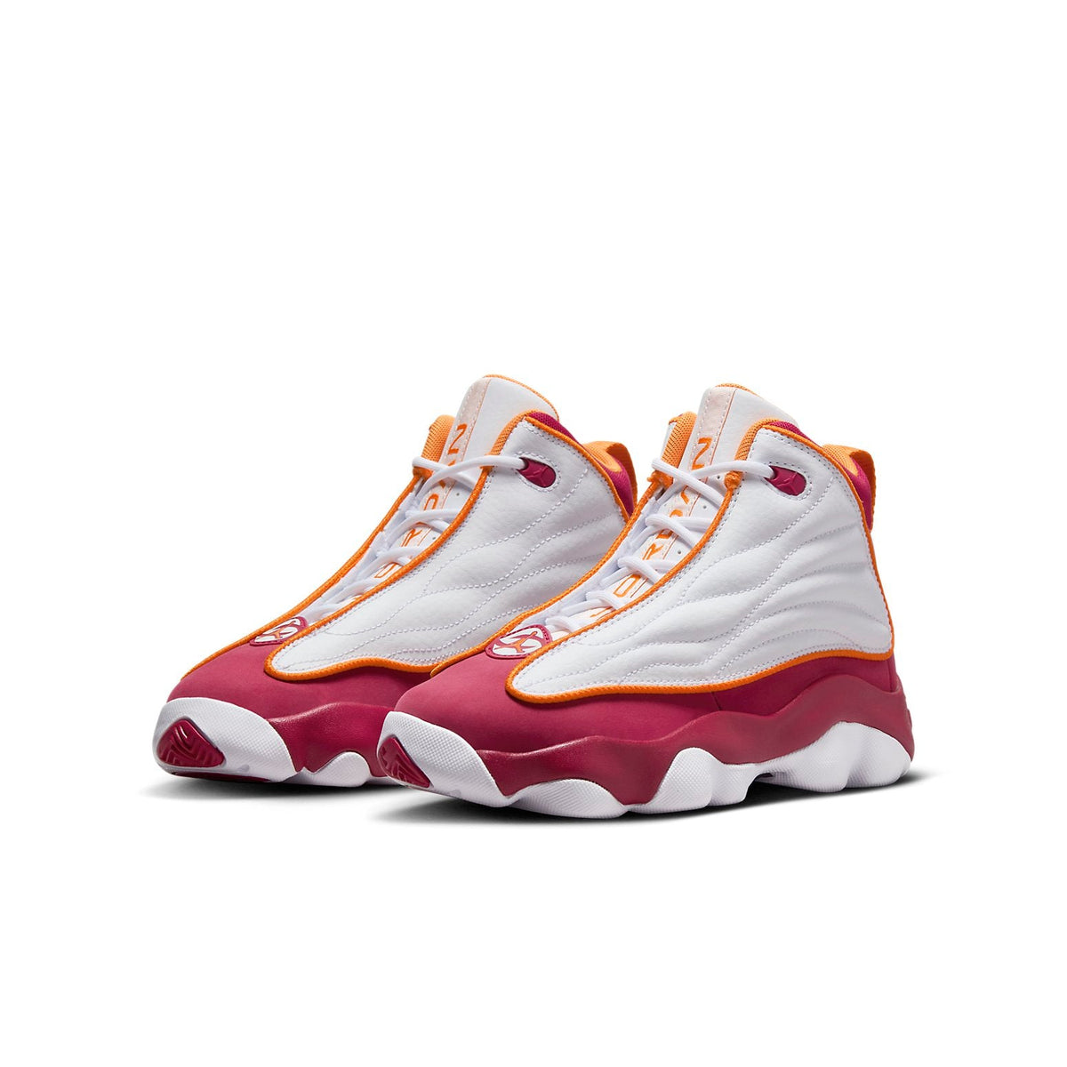 Jordan Pro Strong White/Vivid Orange (GS)