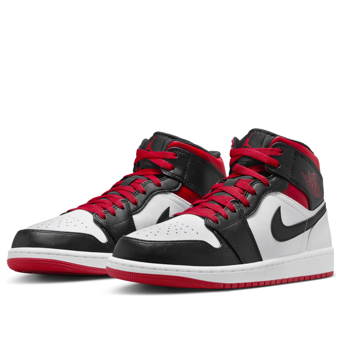Jordan 1 Mid Gym Red Black Toe (Men's)