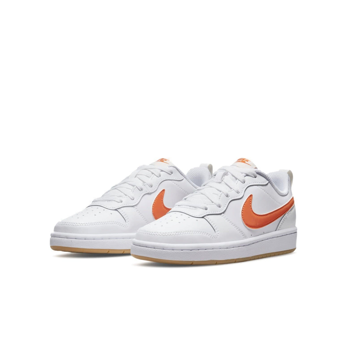 Nike Court Borough Low 2 'White Orange' (GS)