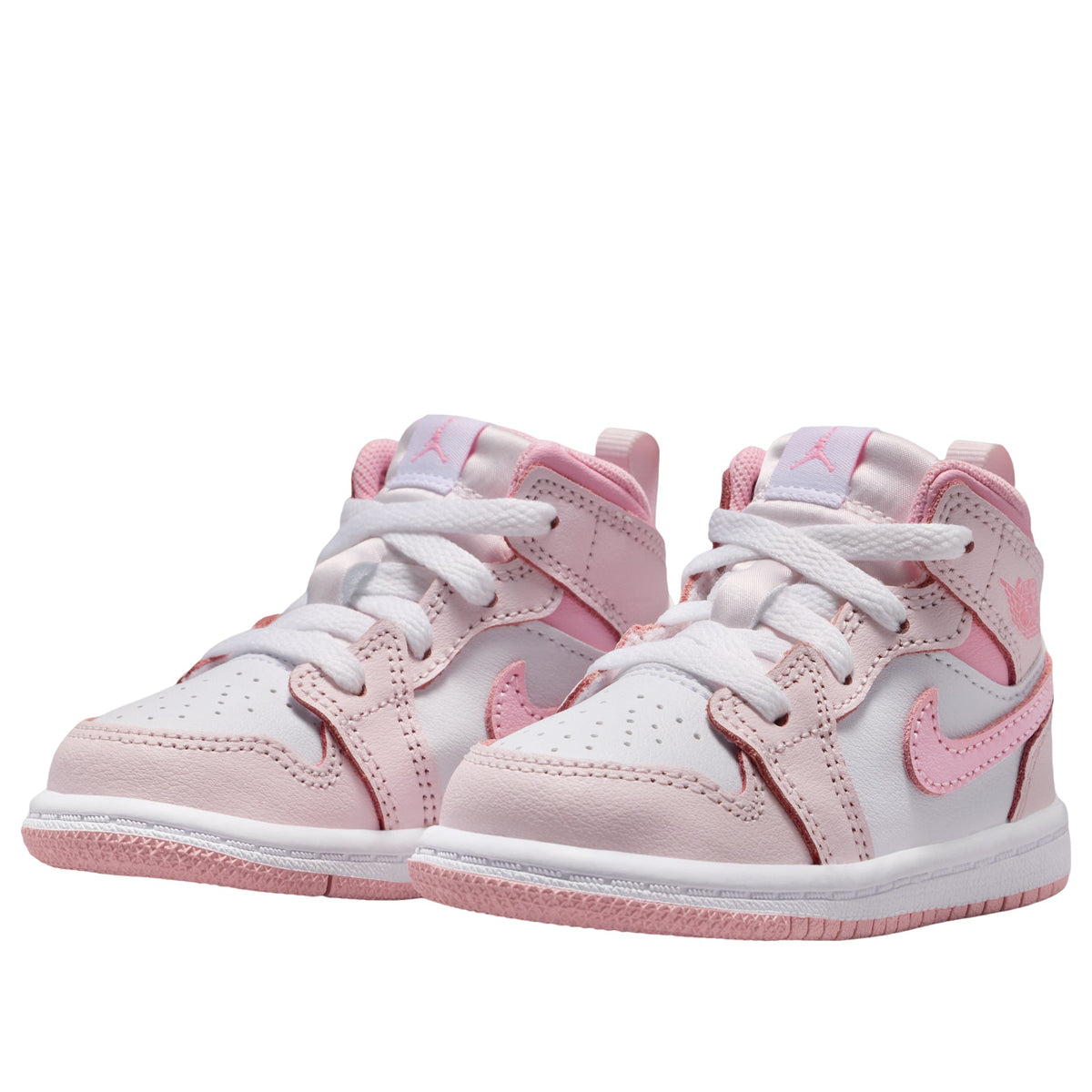 Jordan 1 Mid Pearl Pink/Med Soft Pink-White (TD)