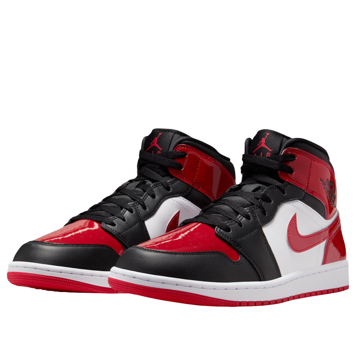 Jordan 1 Mid SE Patent Bred Toe