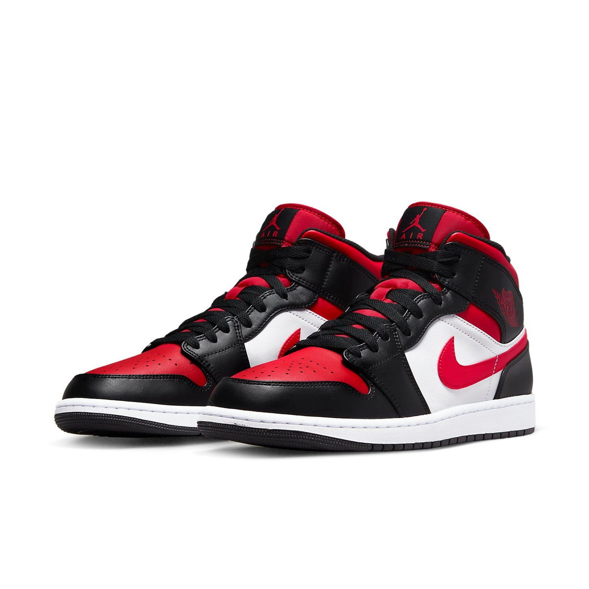 Nike Air Jordan 1 Mid 'Bred Toe' (Men's)