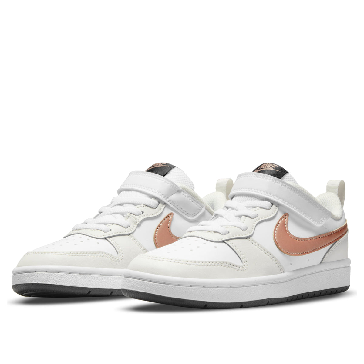 Nike Court Borough Low 2 White Metallic Red Bronze (TD)(PS)