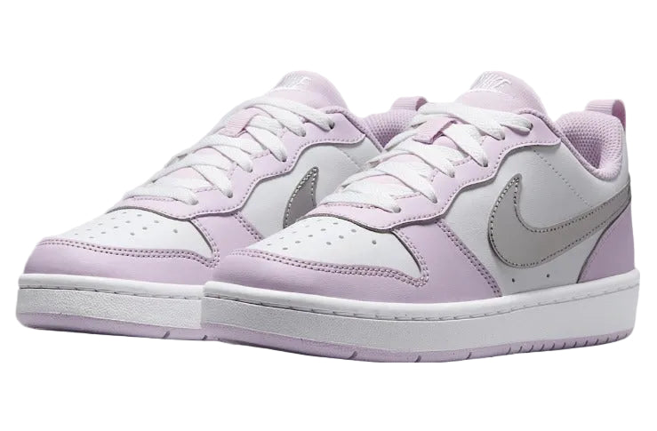 Nike Court Borough Low Recraft Doll/White/Metallic Silver (GS)