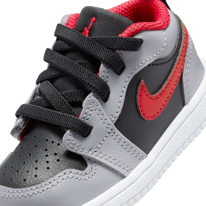 Jordan 1 Low Alt Black/Fire Red-Cement Grey (TD)