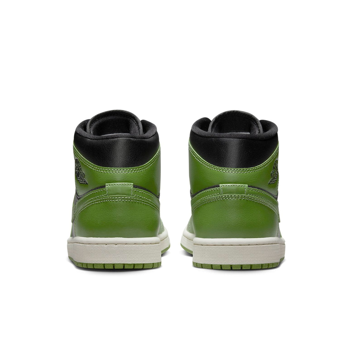 Jordan 1 Mid Black/Altitude Green (Women's)