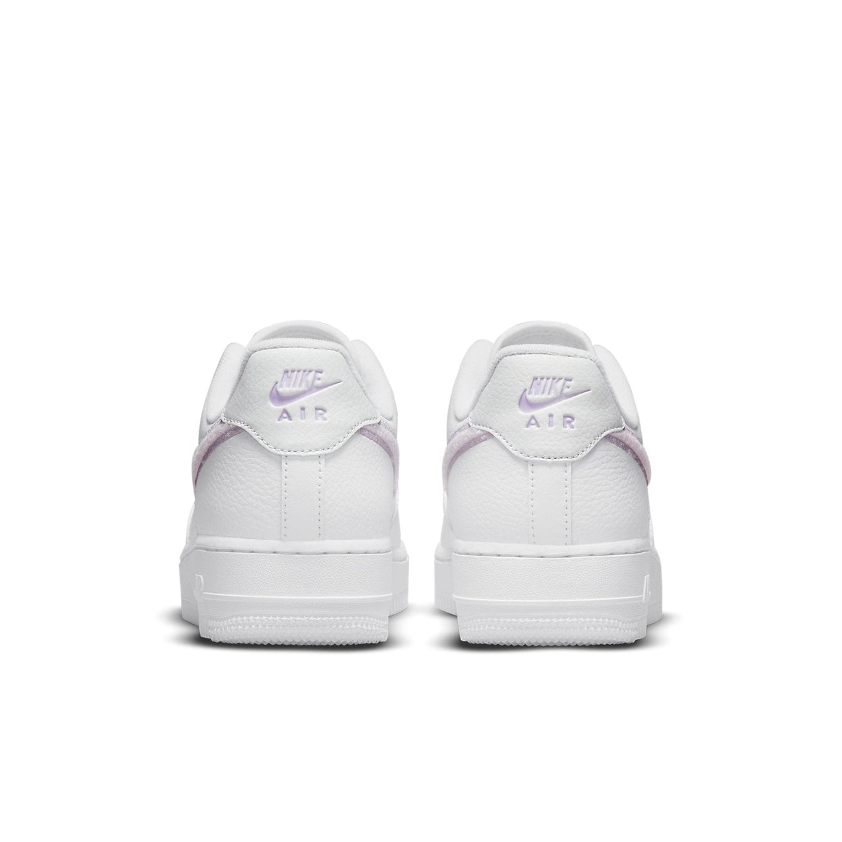 NO BOX Nike Air Force 1 '07 Essential 'Chenille Swoosh White Lilac' (Women's)
