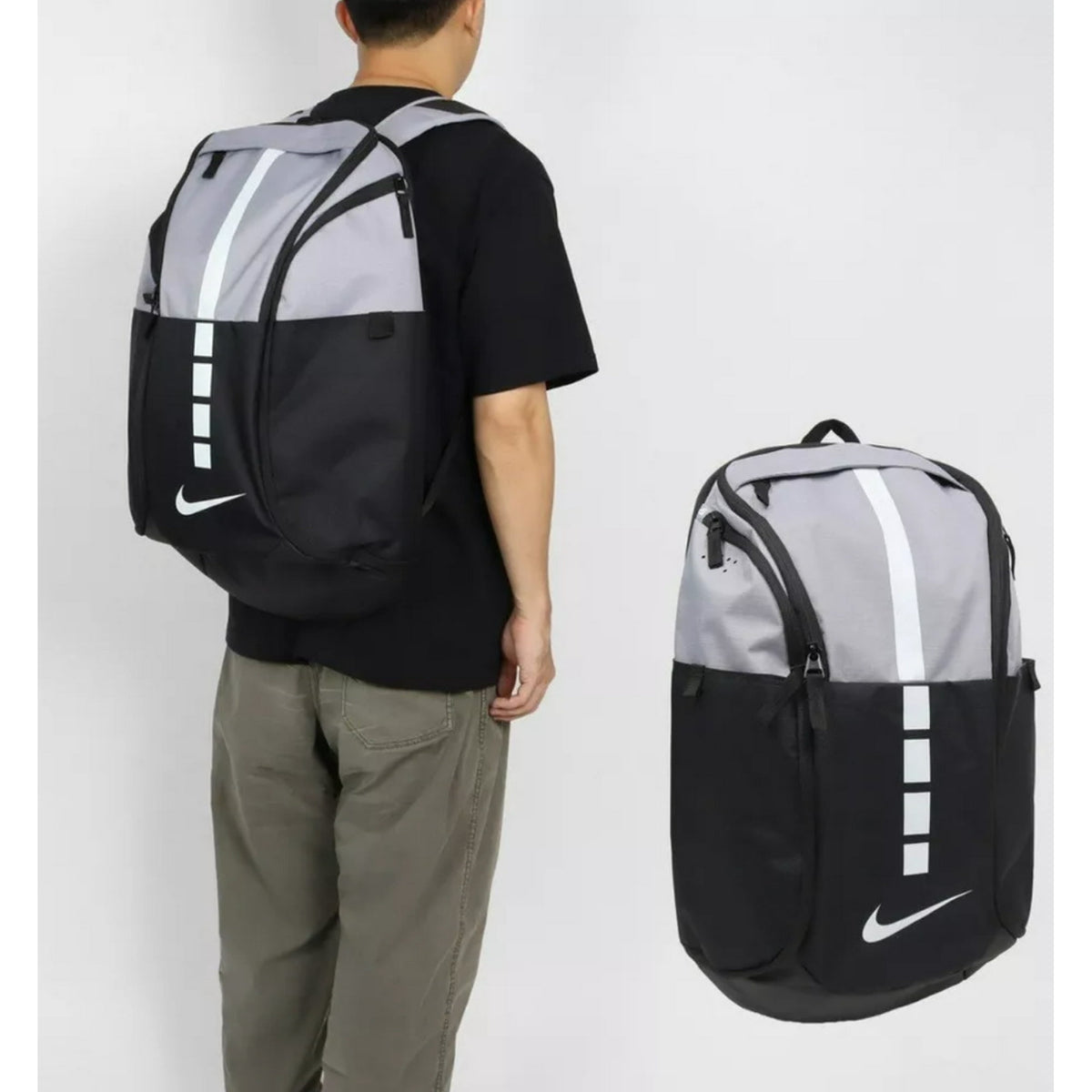 Nike Hoops Elite Pro Basketball Backpack 'Black Silver'