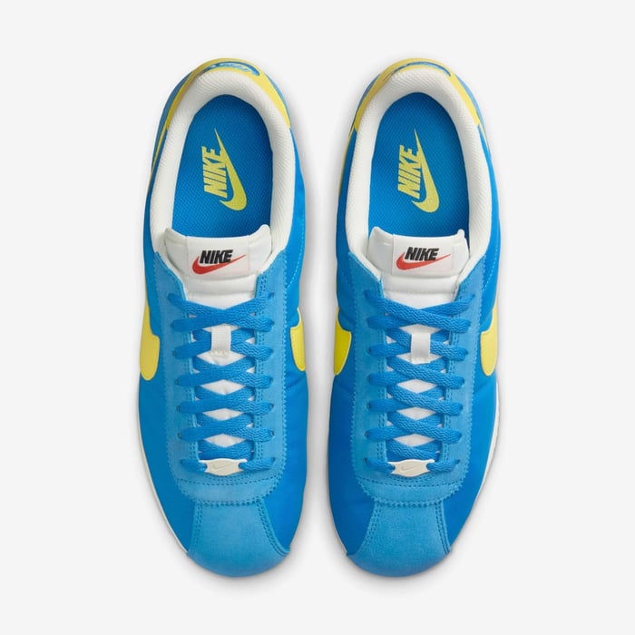 Nike Kids Cortez BG Photo Blue/LT Lemon Twist