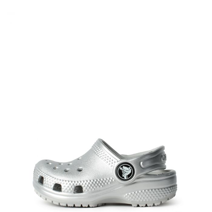 Crocs Toddler Classic Clog 'Silver Metallic' (TD)