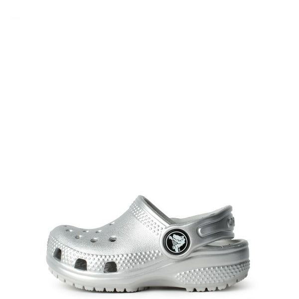 Crocs Toddler Classic Clog 'Silver Metallic' (TD)