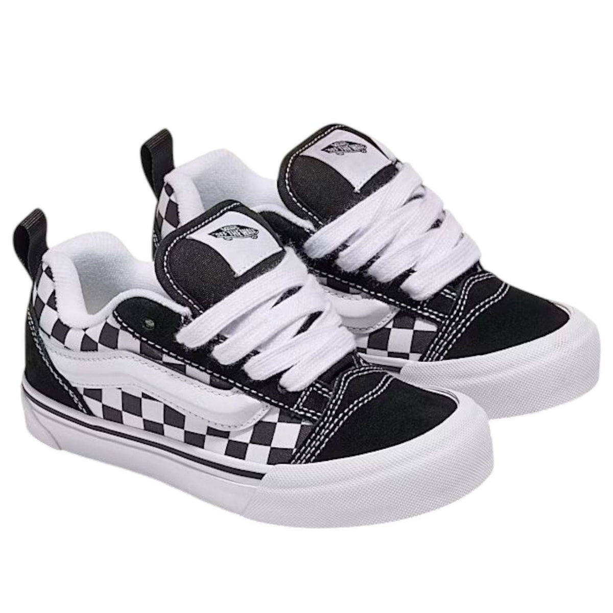 Vans Knu Skool Checkerboard Black (GS)