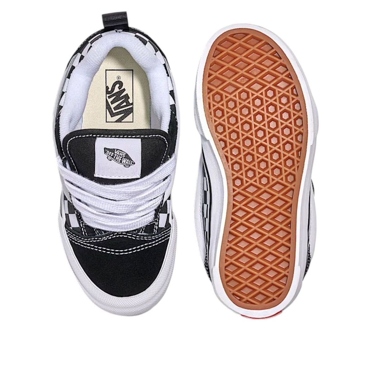 Vans Knu Skool Checkerboard Black (GS)
