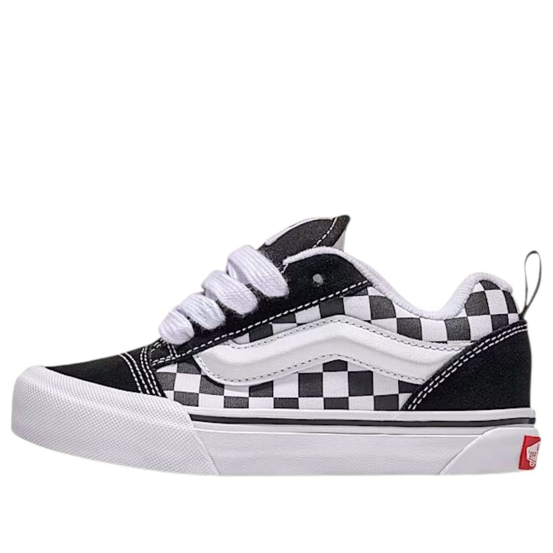 Vans Knu Skool Checkerboard Black (GS)