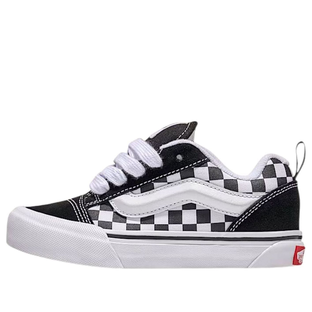 Vans Knu Skool Checkerboard Black (GS)