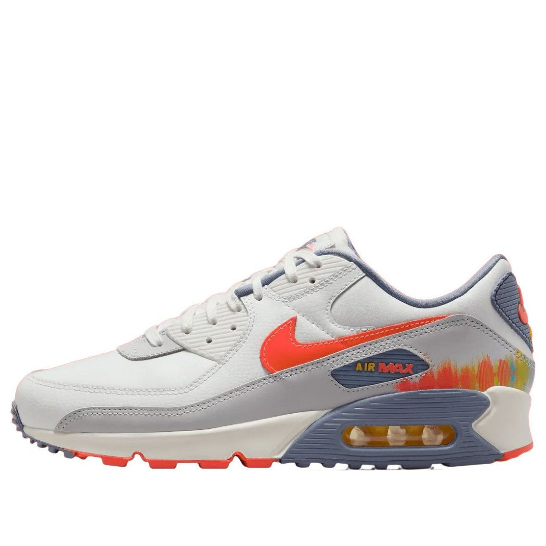 Nike Air Max 90 Premium 'Summit White Bright Crimson' (Men's) TX