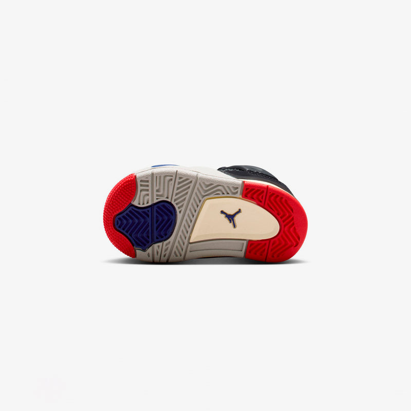 Jordan Air 4 Retro Black / Fire Red / Deep Royal Blue (TD)