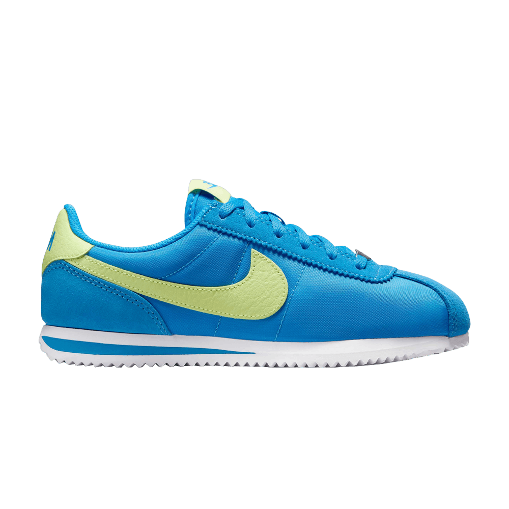 Nike Kids Cortez BG Photo Blue/LT Lemon Twist