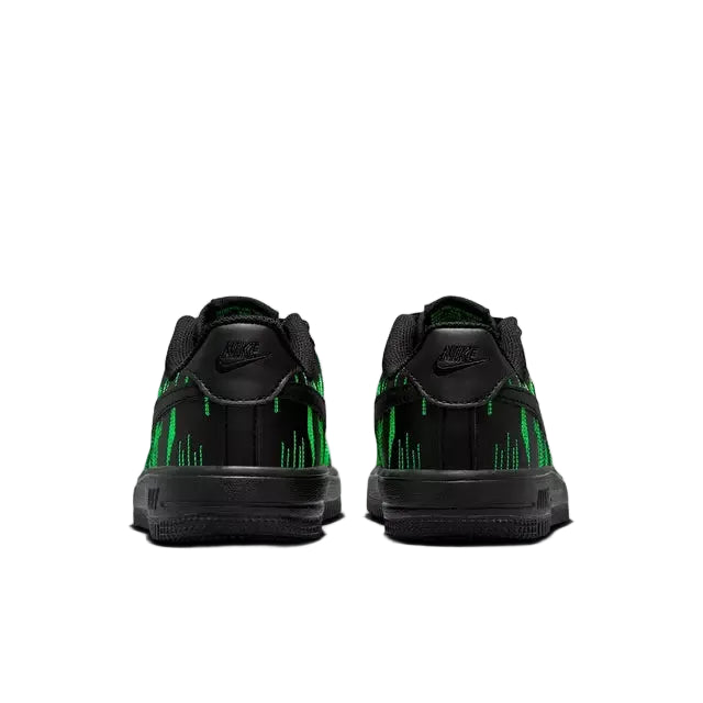 Nike Air Force 1 Low LV8 'Black Green Strike Zapatillos Niñas Niños (PS)
