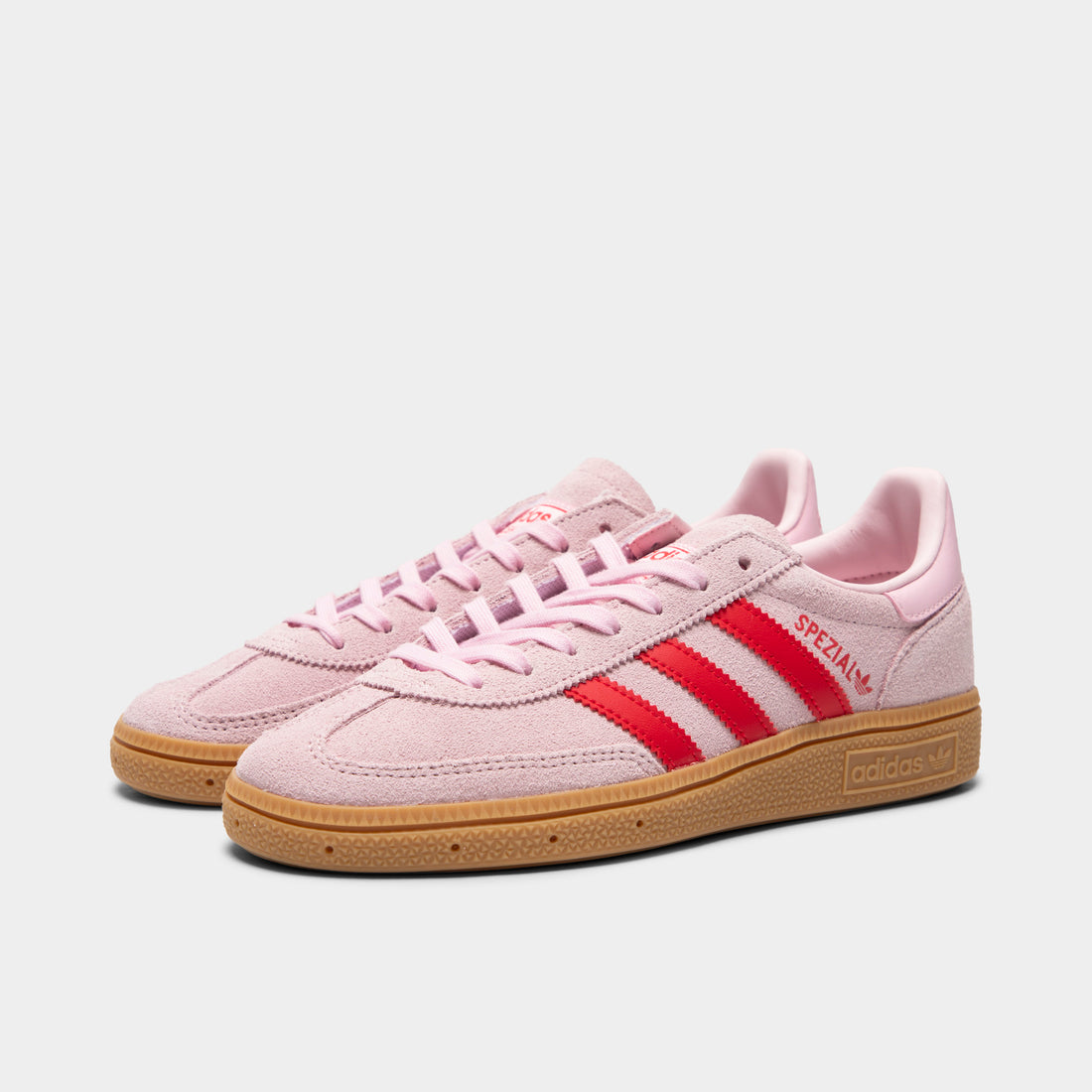 Adidas Handball Spezial Clear Pink / Pure Ruby-Gum (TD, PS and GS)