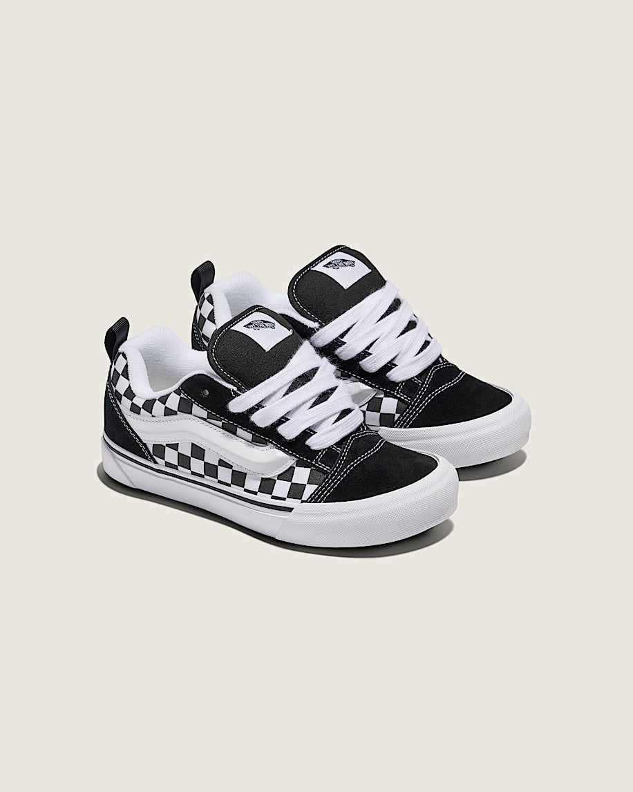Vans Knu Skool Checkerboard Black (PS)