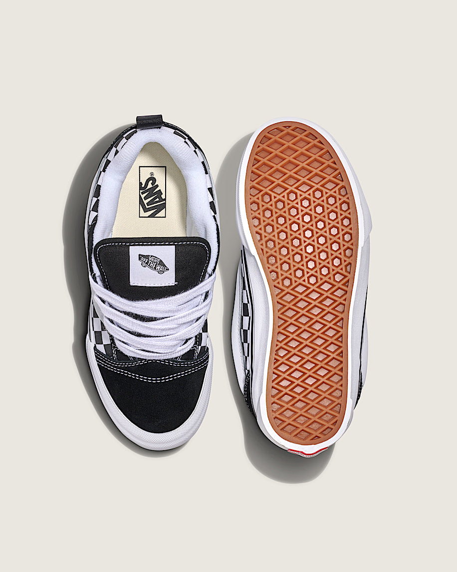 Vans Knu Skool Checkerboard Black (PS)