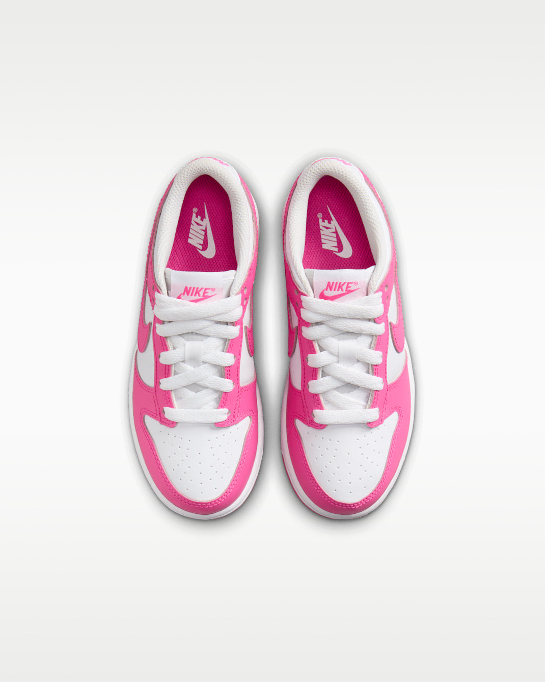 Nike Dunk Low White / Laser Fuchsia (GS)